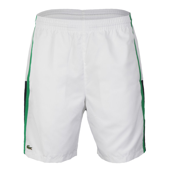 Lacoste Sport Mens White Lacoste GH314T Panel Shorts main image