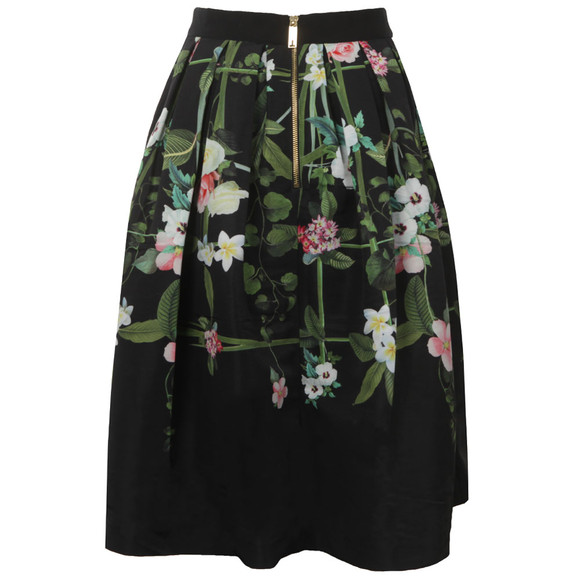 Ted Baker Womens Black Emmalin Secret Trellis Midi Full Skirt #3