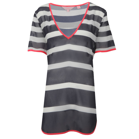 Ted Baker Womens Blue Ciranoa Stripe Cover Up #1
