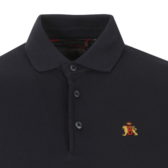 Baracuta Mens Blue Badge Pique Polo Shirt main image