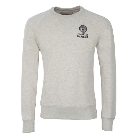 Franklin & Marshall Mens Grey Small Logo Crew Neck Tracksuit main image