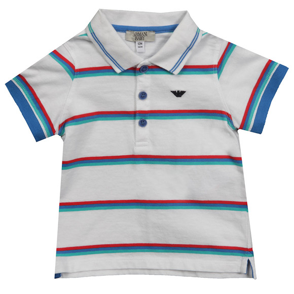 Armani Baby CDF05 Stripe Polo Shirt Oxygen Clothing