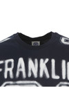 Franklin & Marshall Mens Blue Large College Logo T Shirt
