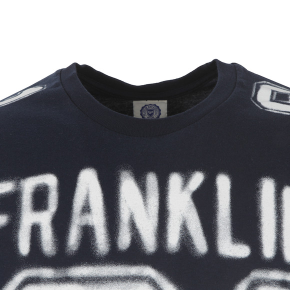 Franklin & Marshall Mens Blue Large College Logo T Shirt main image