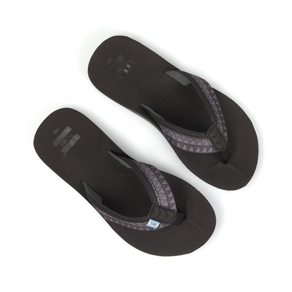 Toms Mens Black Verano Flip Flop main image