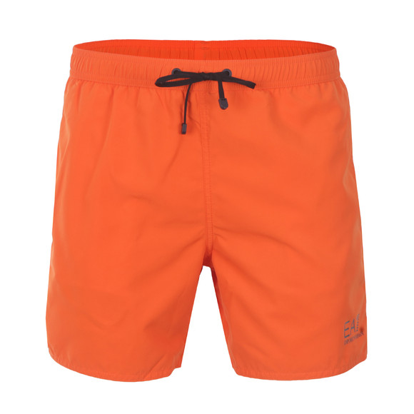 EA7 Emporio Armani Mens Orange Sea World Swim Shorts main image