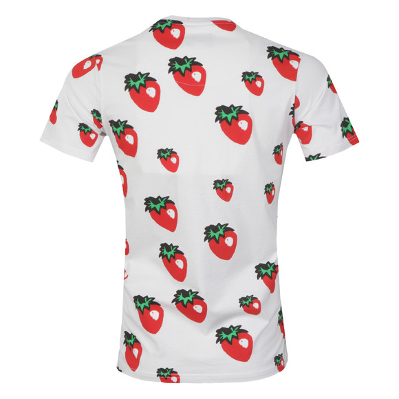 Weekend Offender Mens White Ani Strawberry T Shirt main image