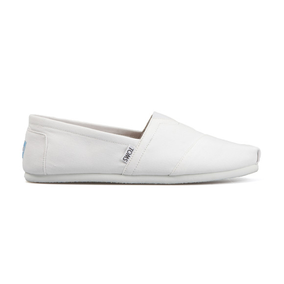 Toms Mens White Classic Canvas Espadrilles main image