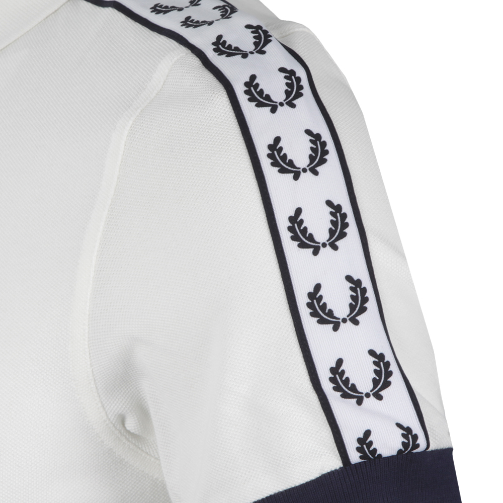 値下げ！FRED PERRY Tipped Tape Pique Shirt Fred Perry Sportswear Taped Pique Polo Shirt | Masdings