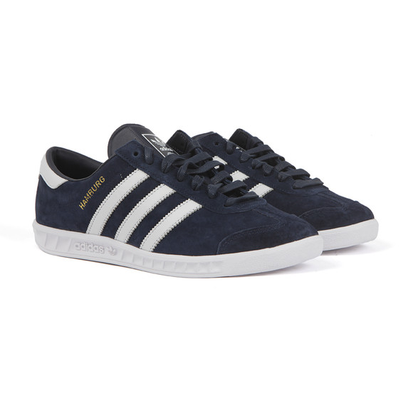 adidas Originals Mens Blue Hamburg Trainer main image