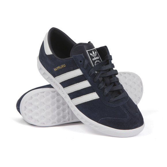 adidas Originals Mens Blue Hamburg Trainer main image