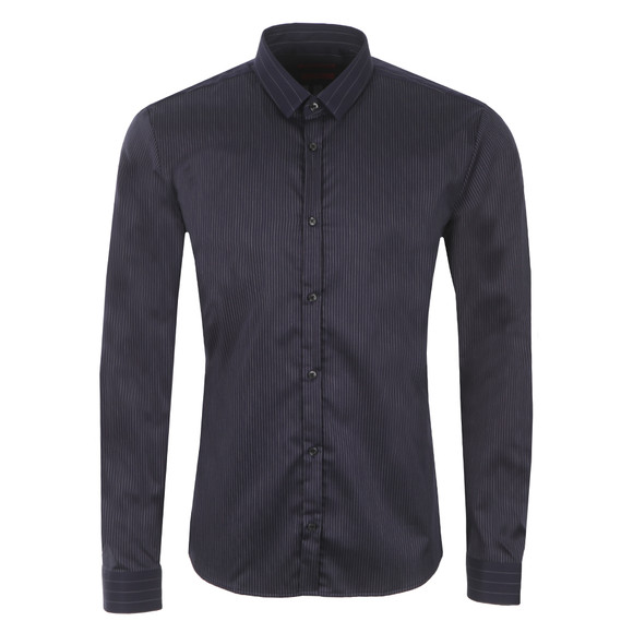 HUGO Mens Blue Ero3 Pinstripe Shirt #1