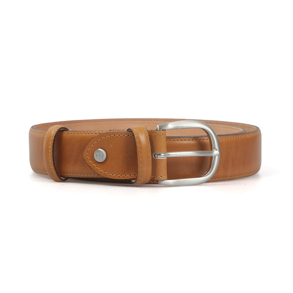 Barker Mens Brown Plain Belt