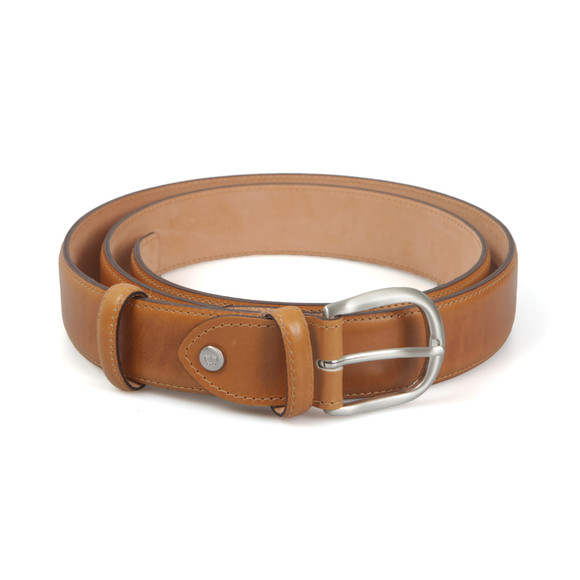 Barker Mens Brown Plain Belt
