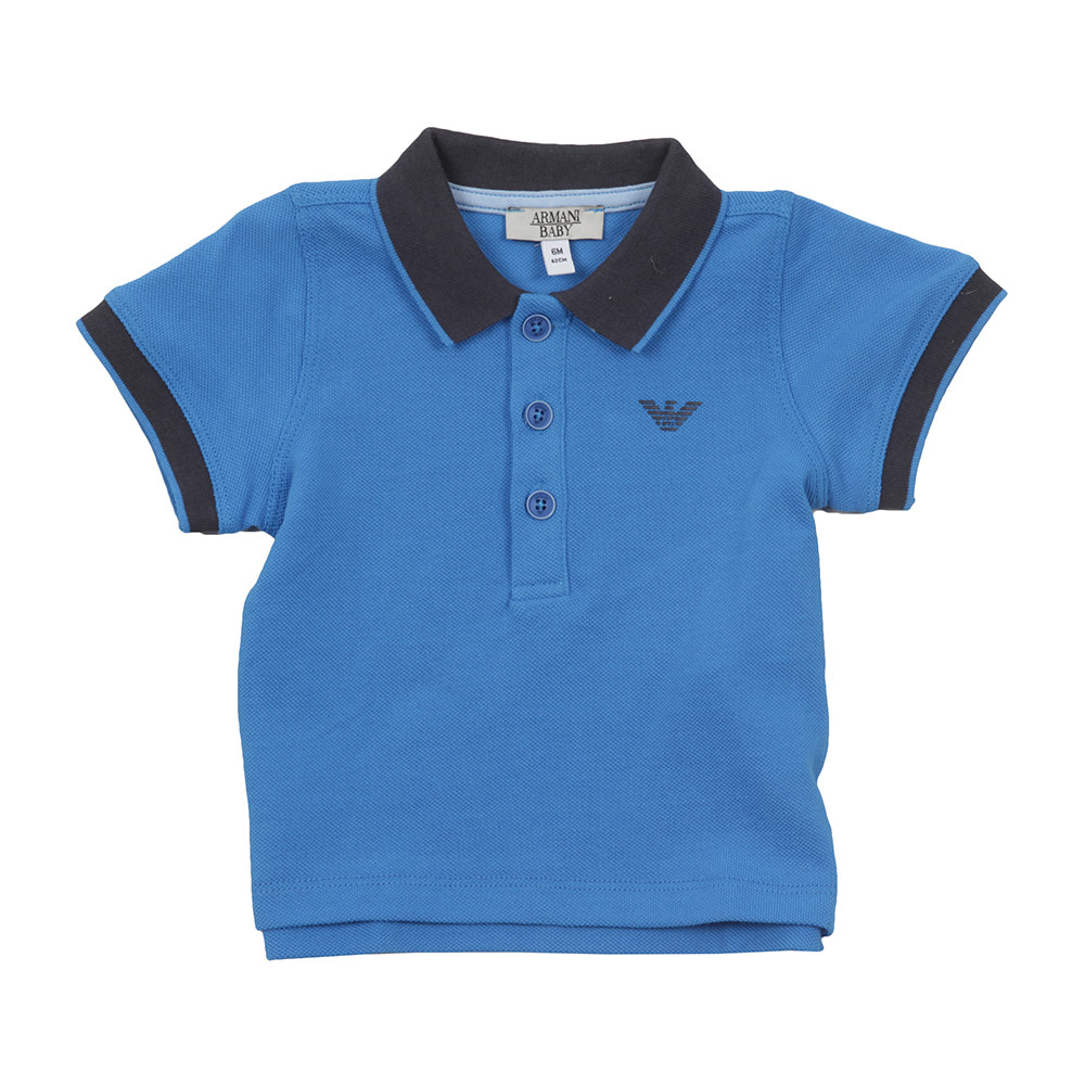 Armani Baby Contrast Collar Polo Shirt Oxygen Clothing