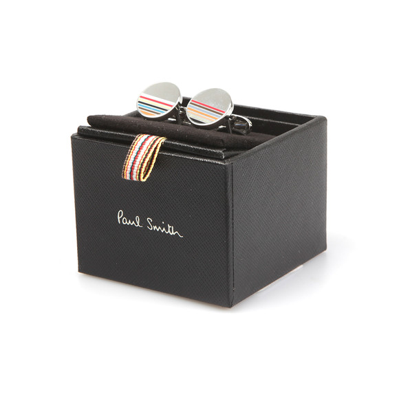 PS Paul Smith Mens Grey Half Stripe Cufflink #3