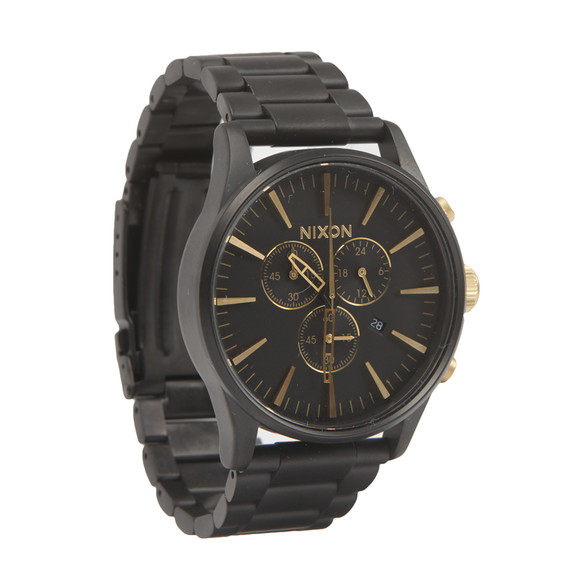 Nixon Mens Black Sentry Chrono Watch main image