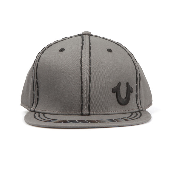 True Religion Mens Grey Super T Core Baseball Cap main image