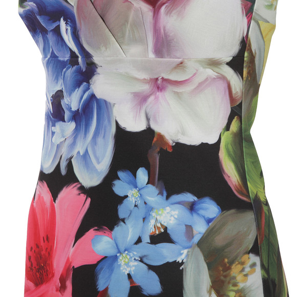 Ted Baker Womens Black Alexie Forget Me Not Floral Strap Dress main image