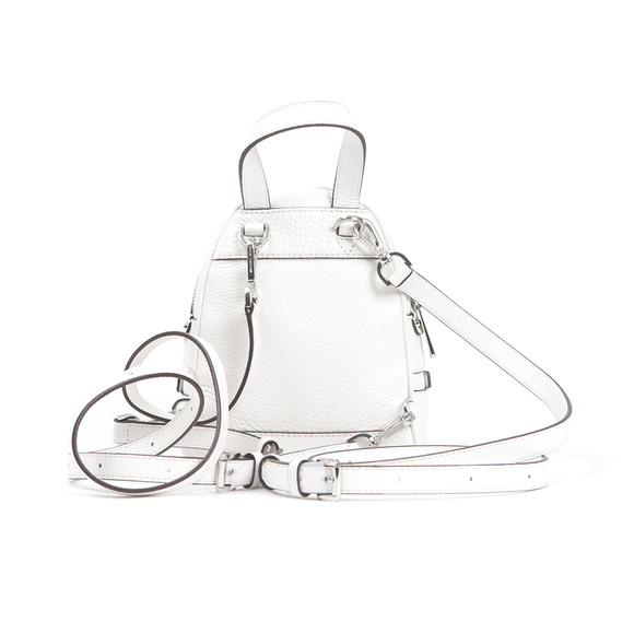 Michael Kors Womens White Rhea Zip XS Messenger Backpack #3