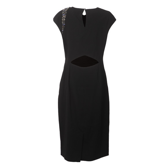 Ted Baker Womens Black Floray Cut Out Back Detail Dress #3
