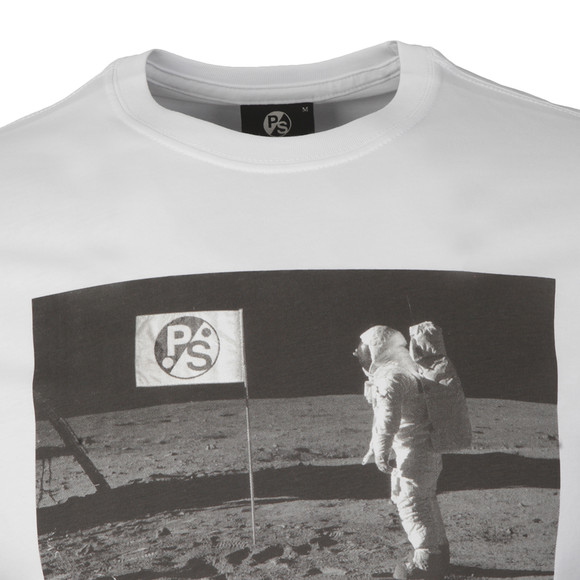 Paul Smith Mens White Regular Man Moon T-Shirt main image