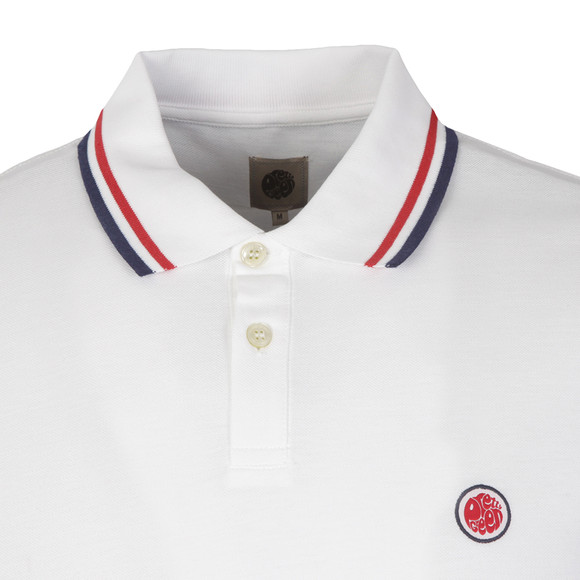 Pretty Green Mens White New Twin Tipped Polo main image