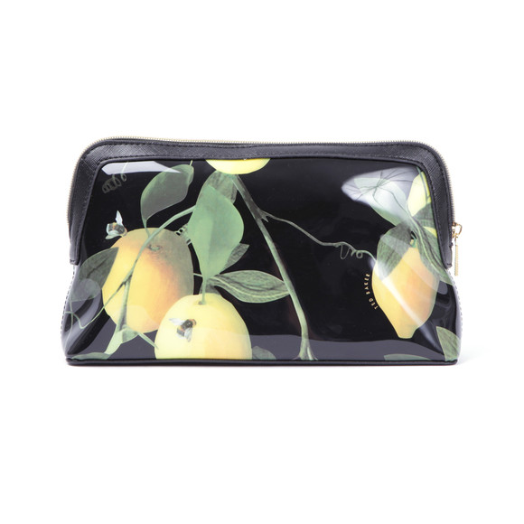 Ted Baker Womens Black Januar Citrus Bloom Large Washbag main image