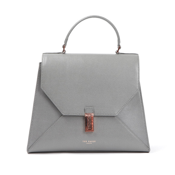 Ted Baker Womens Grey Ellice Caviar Leather Top Handle Bag main image