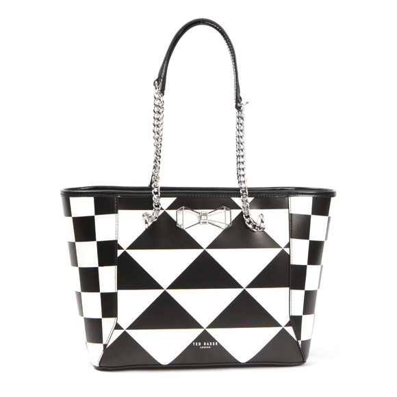 Ted Baker Womens Black Aelita Geo Bow Printed Shopper main image