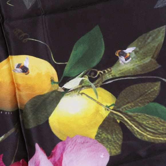 Ted Baker Womens Black Catori Citrus Bloom Long Scarf #3