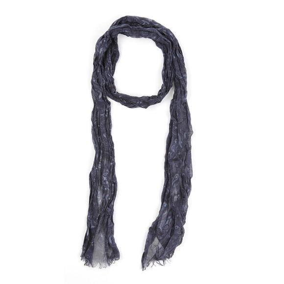 Pretty Green Mens Blue Paisley Tonal Scarf main image