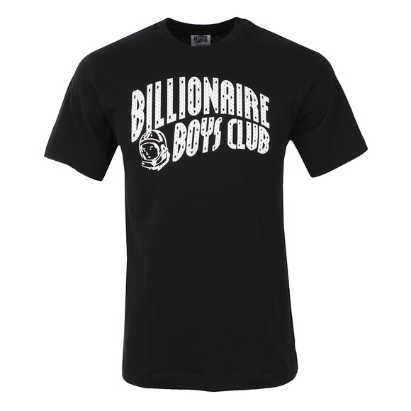 Billionaire Boys Club Mens Black Arch Logo Reflective Ski-Grid T Shirt #1