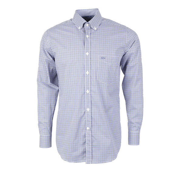 Paul & Shark Mens Blue Button Down Gingham Shirt main image