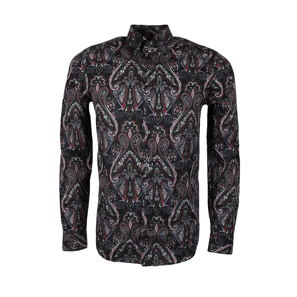 Pretty Green (Black Label) Paisley Print Shirt Masdings
