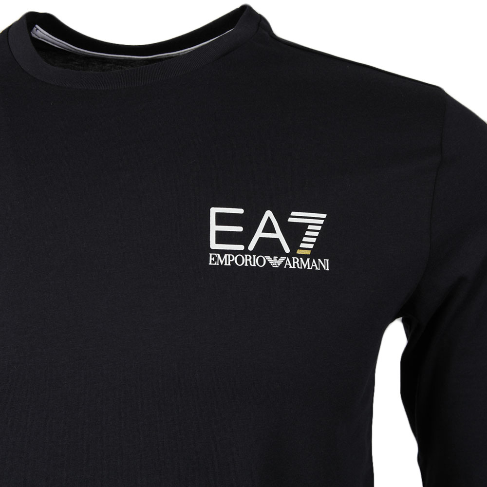 EA7 Emporio Armani Small Logo Long Sleeve T Shirt | Masdings