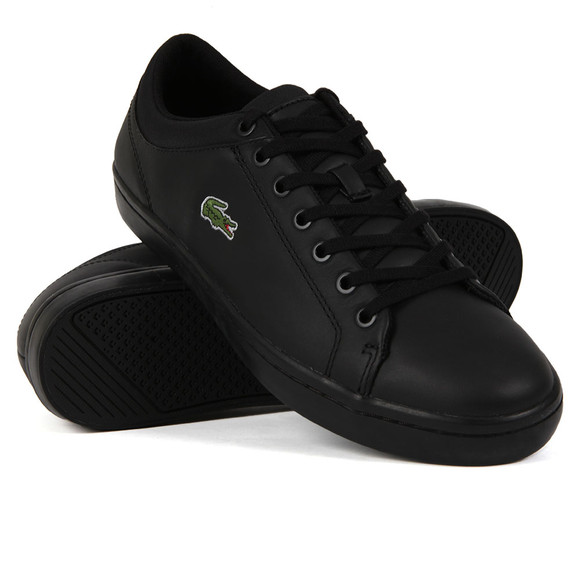 Lacoste Sport Mens Black Straightset 316 Leather/Textile Trainer main image