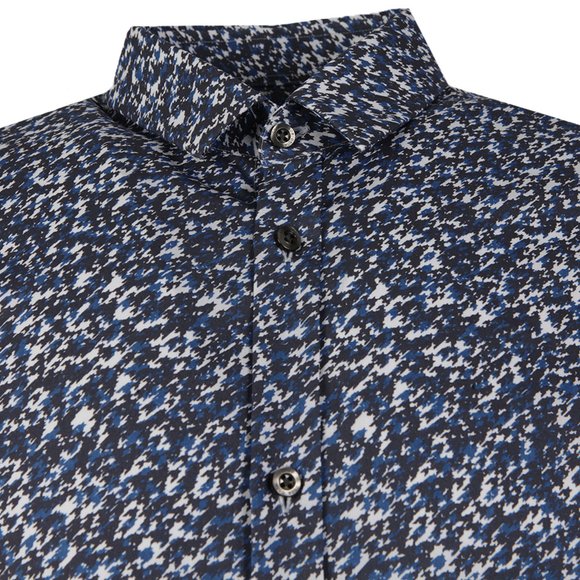 HUGO Mens Blue Ero3 Patterned Shirt #2