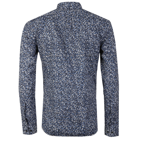 HUGO Mens Blue Ero3 Patterned Shirt #3
