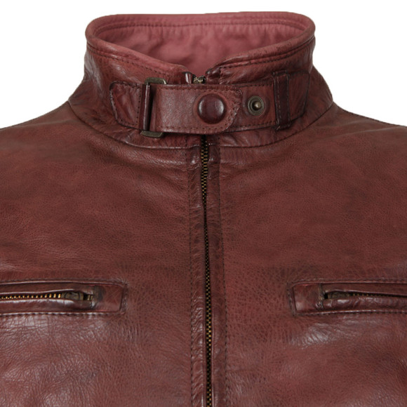 Matchless Mens Purple Osborne Leather Blouson main image