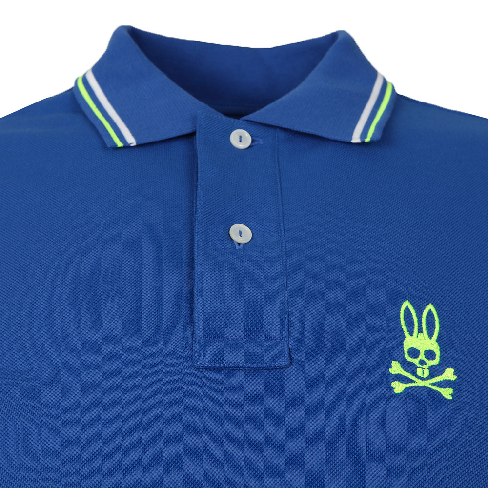 Psycho Bunny : Polo Shirts : Chest logo polo shirt in Navy : John Anthony Mens Designer Clothes