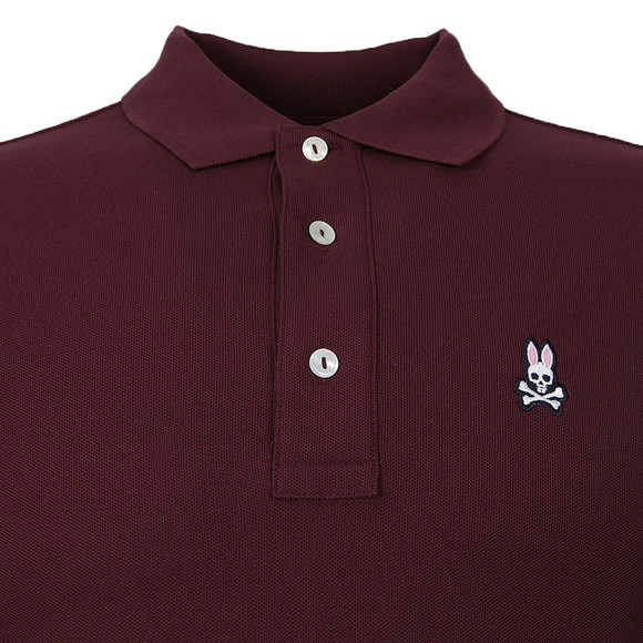 Psycho Bunny Mens Red Classic Long Sleeve Polo Shirt #2