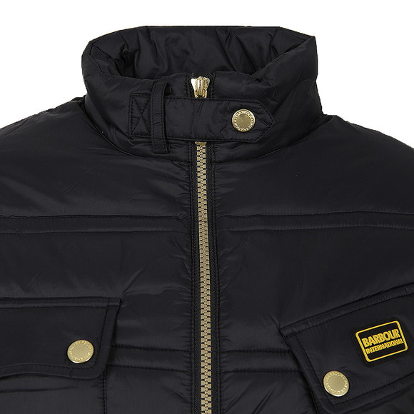Barbour International Womens Black Pannier Baffle Quilt  #2