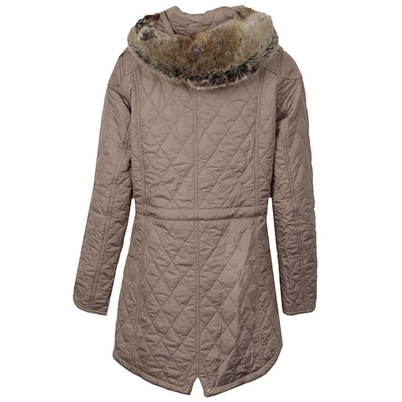 Barbour International Womens Beige Enduro Quilt Jacket  #3