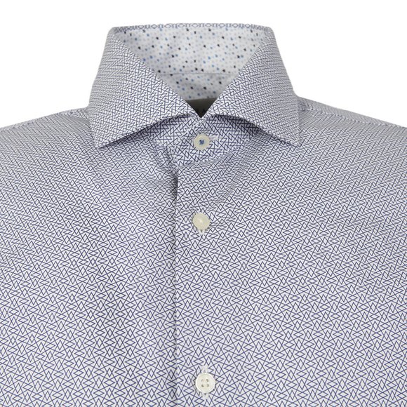 Ted Baker Mens Blue Upwood L/S Endurance Slick Rick Shirt main image