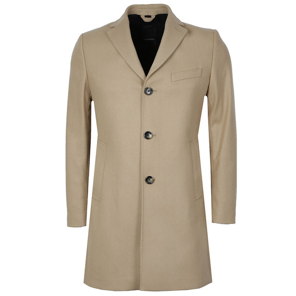 J.Lindeberg Mens Beige Wolger Compact Melton Coat main image