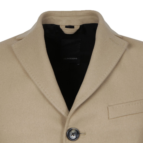 J.Lindeberg Mens Beige Wolger Compact Melton Coat main image