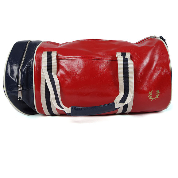 Fred Perry Mens Red Classic Barrel Bag #4