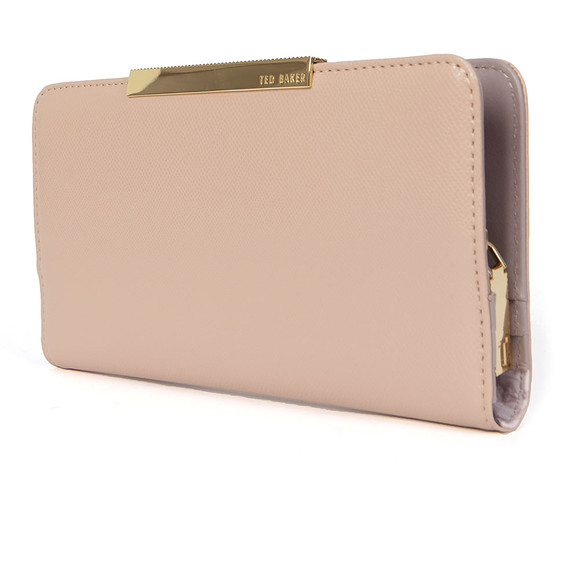 Ted Baker Womens Brown Metal Bar Xhatch Matinee Purse main image