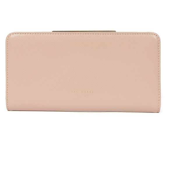 Ted Baker Womens Brown Metal Bar Xhatch Matinee Purse main image